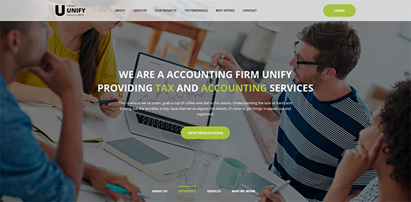 Unify - Responsive Website Template